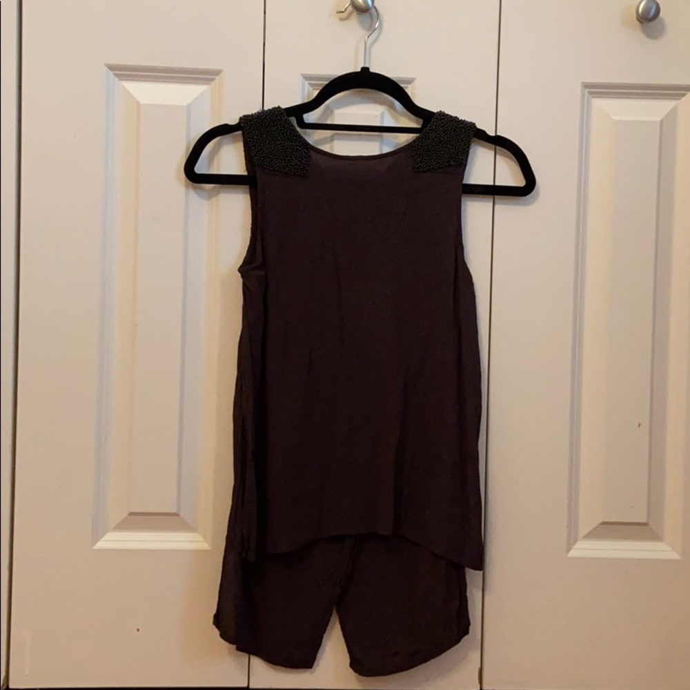 ASTR tank top with shoulder beading, size small